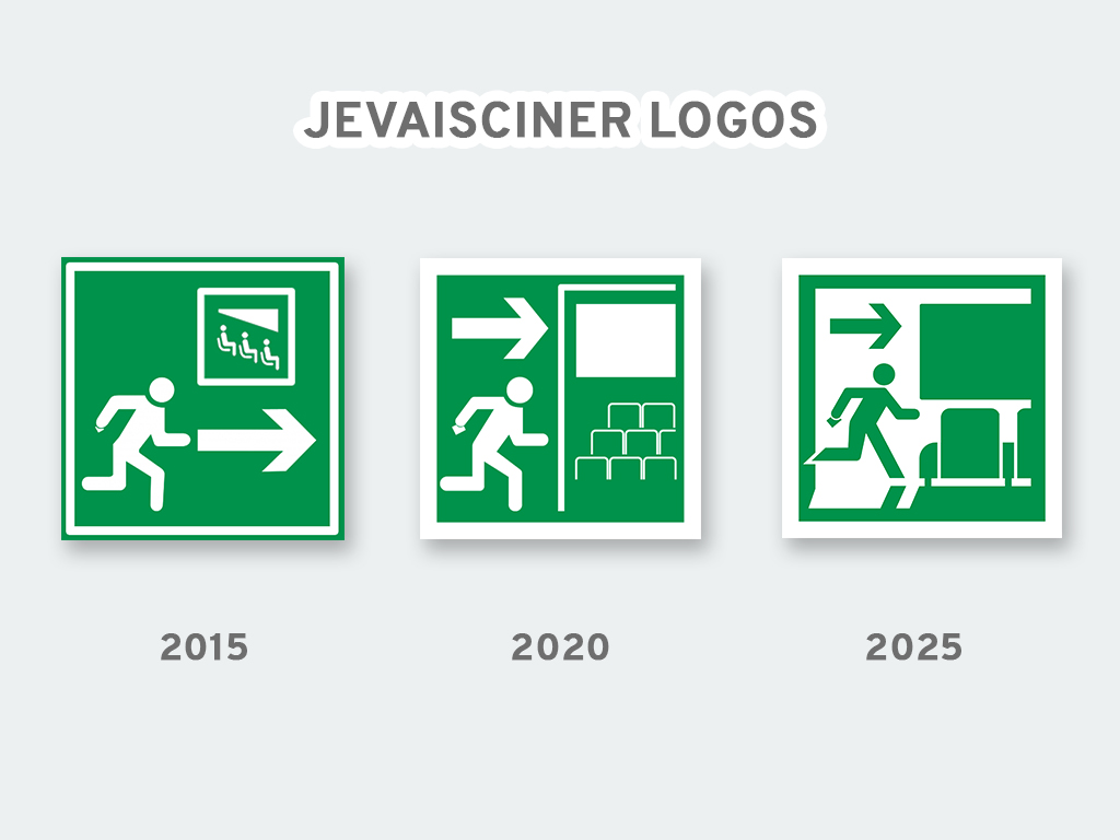 Logos evolution jevaisciner